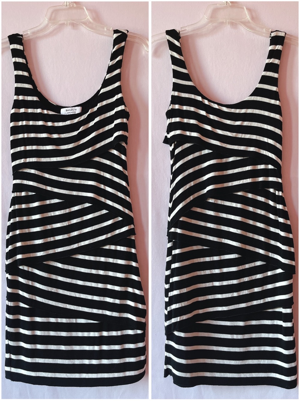 Bailey 44 Winding Road Body Con Stripe Dress ▪️⚜️🔲